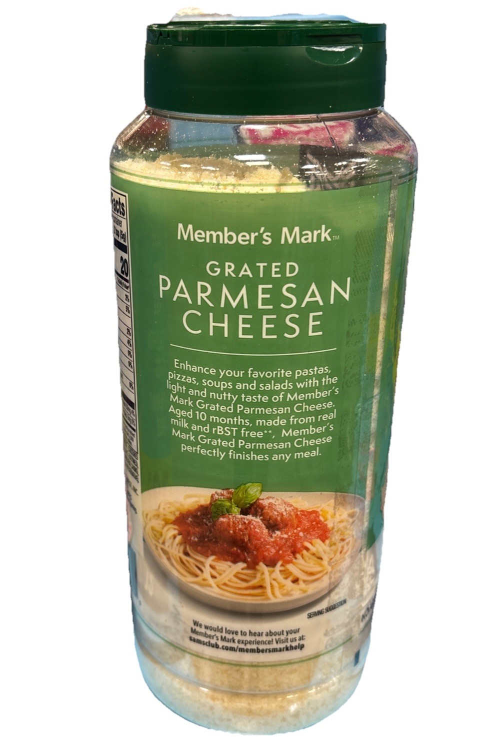 2 Packs Member's Mark Grated Parmesan Cheese, 24 oz. Item image 4