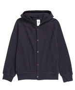 NWT OPEN EDIT Kids&#39; Cardigan Hoodie In Navy Charcoal Size 6M - £8.92 GBP