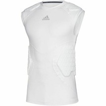 Adidas Alphaskin Force 5 Padded Sleeveless Top White 2XL XXL Football Soccer Pad - £31.70 GBP