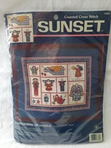Debbie Mumm Sunset Kit A Gathering of Angels Counted Cross Stitch 14x11&quot;... - $19.75