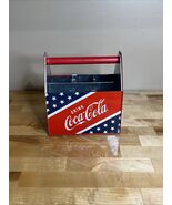 Coca-Cola Patriotic Metal Picnic Utensil Napkin Condiments Bottle Caddie... - €17,07 EUR