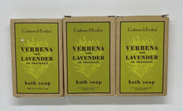 Crabtree &amp; Evelyn VERBENA &amp; LAVENDER Bath &amp; Facial Soap Travel Bars - Lo... - $6.92