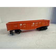 Vintage Lionel BLT-1-87 Rail Blazer 16304 Orange Gondola Model Train Flat Freigh - $7.91