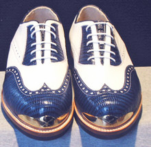 Men Bari Classic Leather Gold Toe golf shoes by Vecci - £266.99 GBP