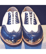 Men Bari Classic Leather Gold Toe golf shoes by Vecci - $335.00