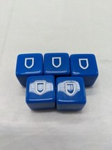 Lot Of (5) Blue Shield D6 Dice - $339.23 MXN