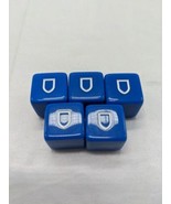 Lot Of (5) Blue Shield D6 Dice - $334.22 MXN