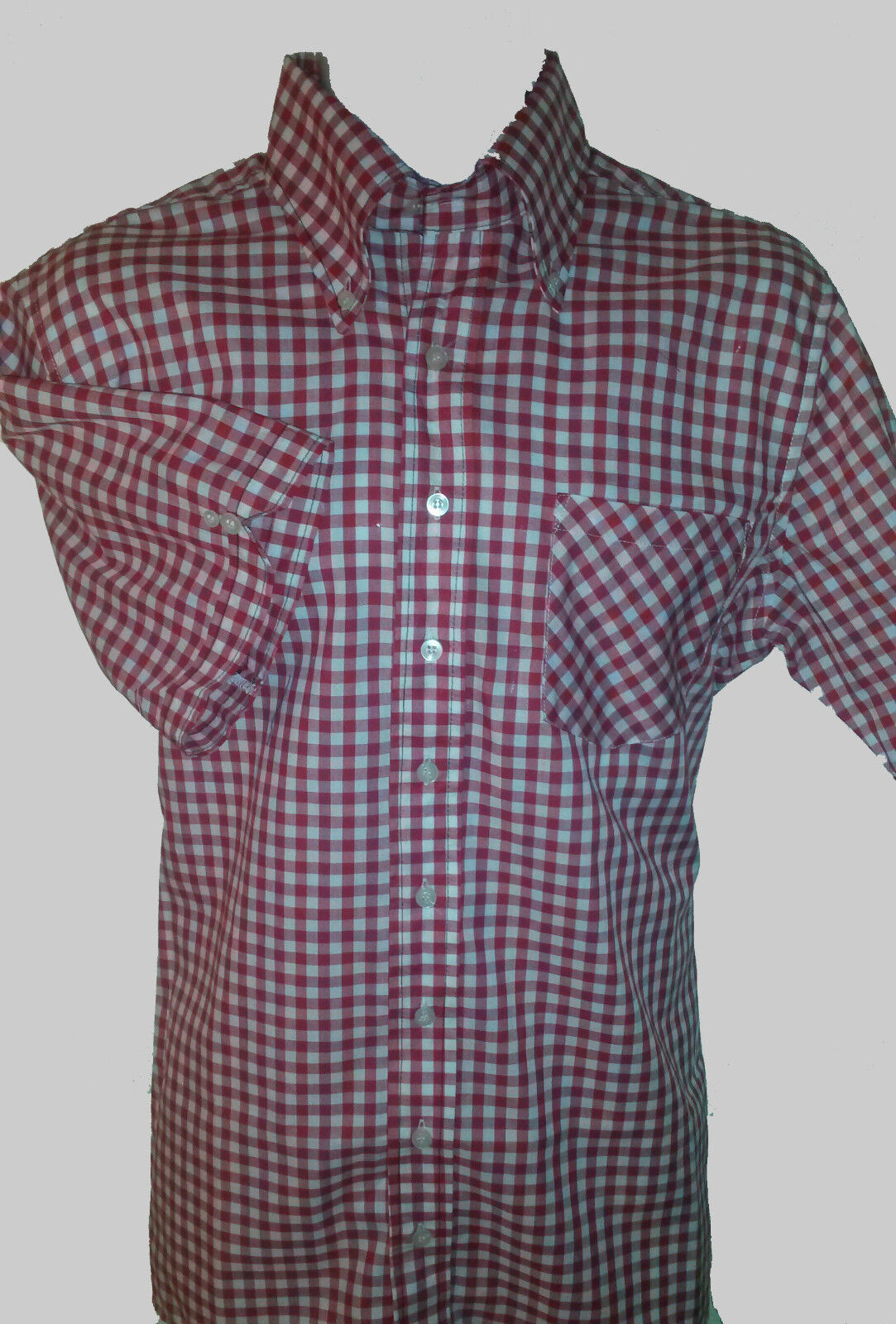 Primary image for NEW SM MODERNACTION Red Gingham Shirt Skinhead Lonsdale Perry Fred Sherman Ben