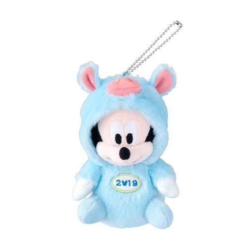 Mickey Mouse Plush Doll Badge Pig 2019 New Year Tokyo Disney Limited Japan - $68.24