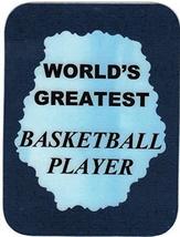 World&#39;s Greatest Basketball Player 3&quot; x 4&quot; Love Note Sports Sayings Pocket Card, - £3.20 GBP