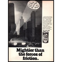 1971 STP Oil Treatment Vintage Print Ad Batman Bat Signal Gotham City Wall Art - £8.46 GBP