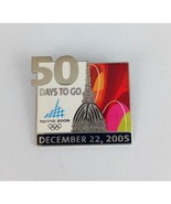 2005 Colorful 50 Days To Go Tarino 2006 Olympics Lapel Hat Pin - $11.46 CAD