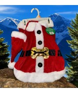 NEW Merry &amp; Bright Jolly Dog or Cat Pet Santa Costume with Hat - Size L ... - $10.34