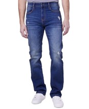 Lazer Men&#39;s Straight-Fit Jeans in David Blue-31x32 - £19.51 GBP