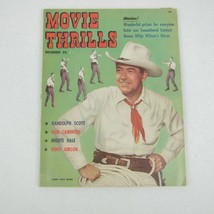 1950 Movie Thrills Mag Johnny Mack Brown Monte Hale John Wayne Hopalong Cassidy - £19.97 GBP