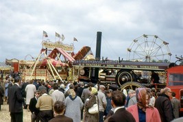 rs2196 - Traction Engine &amp; Fun Fair at Castle Howard 1965 - print 6x4 - £2.20 GBP