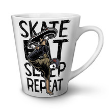 Skate Eat Sleep Slogan NEW White Tea Coffee Latte Mug 12 17 oz | Wellcoda - £13.36 GBP+