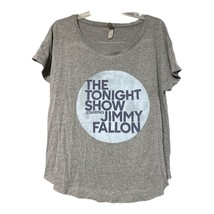 The Tonight Show Starring Jimmy Fallon Womens Gray T Shirt Size Large - £7.58 GBP