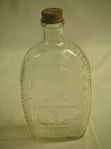 Log Cabin Syrup 1776 Bicentennial Liberty Bell Clear Glass Bottle Origin... - $19.79