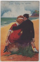 Too Busy to Write Romantic couple on beach Scratching Ants Touring Comic 636 - £4.36 GBP