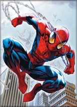 Marvel Comics Spider-Man Swinging In Blue Sky Refrigerator Magnet NEW UN... - £3.94 GBP