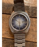 Rare Vintage Seiko 6119-6410 21 Jewels Blue Dial Dress Analog Men's Watc... - $97.02