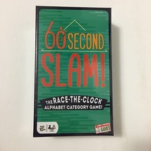 60 Second Slam! Race The Clock Alphabet Board Game 2-4 Players Sealed New - $5.13