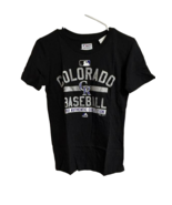 Majestic Jugend Colorado Rockies Auf Feld Eigentum Rundhals T-Shirt, Sch... - $14.91