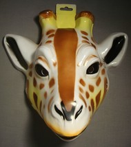 GIRAFFE SAFARI ANIMAL HALLOWEEN MASK PVC PLASTIC ZOO ANIMAL - £10.27 GBP