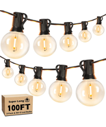 100FT LED Outdoor String Lights Patio Light with 52 Shatterproof G40 Dim... - $768.88 MXN