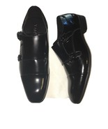 Tahari Men&#39;s Dress Shoes Double Monk Strap Faux Vegan Patent Black SZ 11... - $1,091.90 MXN