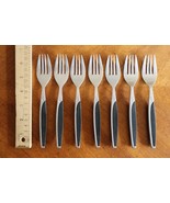 Mar-Crest MCFMCF3 Stainless Ebony 2 Star Twin Starburst:  7x Salad Forks... - $45.00