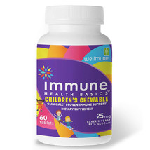 Immune Health Basics Children&#39;s Chew Beta Glutan w/ Wellmune Support 25mg,60Caps - £18.37 GBP