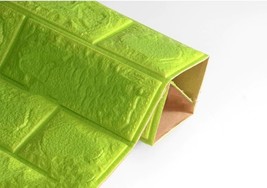 3D Wall Stickers Waterproof Green  Wallpaper For Bedroom Living Room 60x60 - $5.82