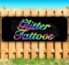 Glitter Tattoos Advertising Vinyl Banner Flag Sign Many Sizes Usa Body Art - £17.57 GBP+