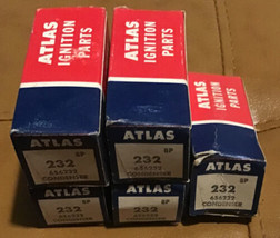 Vintage  Lot Of 5 Atlas Ignition Parts   232 656232 Condensers 8P Brand New - £25.76 GBP