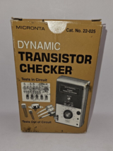 Radio Shack MICRONTA Dynamic Transistor Tester Checker 22-025 w/ Manual ... - £14.91 GBP