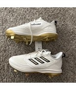 adidas Pure Hustle 3 Elite Size 7 Gold/white ID7638 Softball Cleats Women’s - $82.71 CAD