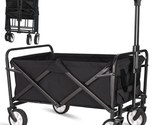 Collapsible Folding Wagon Beach Carts Large Capacity Portable for Sports... - £64.77 GBP