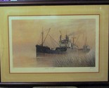 John Kelly Signed Limited Edition &quot;Coastal Freighter&quot; Framed Serigraph 1... - $296.01