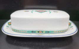Studio Nova Adirondack Covered Butter Dish Vintage Y2201 Aztec Southwest Green - £20.92 GBP