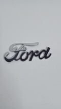 Vintage Chrome Ford Truck/Car Emblem Flat Back No Pegs - €11,36 EUR