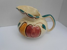 Vintage Purinton Pottery Kent Jug Utility pitcher Fruit apple pear 48 oz... - £31.33 GBP
