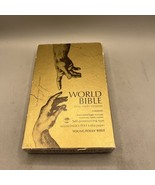 Vtg World Bible King James Version Red Letter Edition White Leather Gold... - $17.81