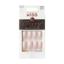 KISS Classy Press On Nails, Nail glue included, &#39;Be-you-tiful&#39;, Beige, L... - £8.78 GBP