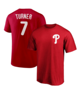 Trea Turner T-Shirt Philadelphia Phillies Player Name &amp; Number Soft Jers... - $373.29 MXN