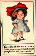 1912 You&#39;re Like All the Rest ... Little Girl Postcard Reinthal Newman BKC - £4.69 GBP