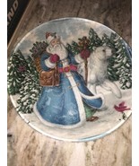 Christmas / Holiday Santa Cookie Plate-Very Colorful-RARE-SHIPS N 24 HOURS - €25,19 EUR