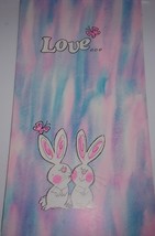 Vintage Reed Starline Extra Large Bunny Valentine Card Love Was Never Nicer - $6.99