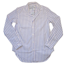NWT Frank &amp; Eileen Frank in Pink Blue Stripe Cotton Button Down Shirt S - $62.00